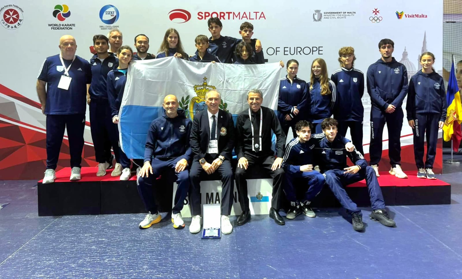 Karate sammarinese, dodici medaglie ai Campionati Europei dei Piccoli Stati a Malta