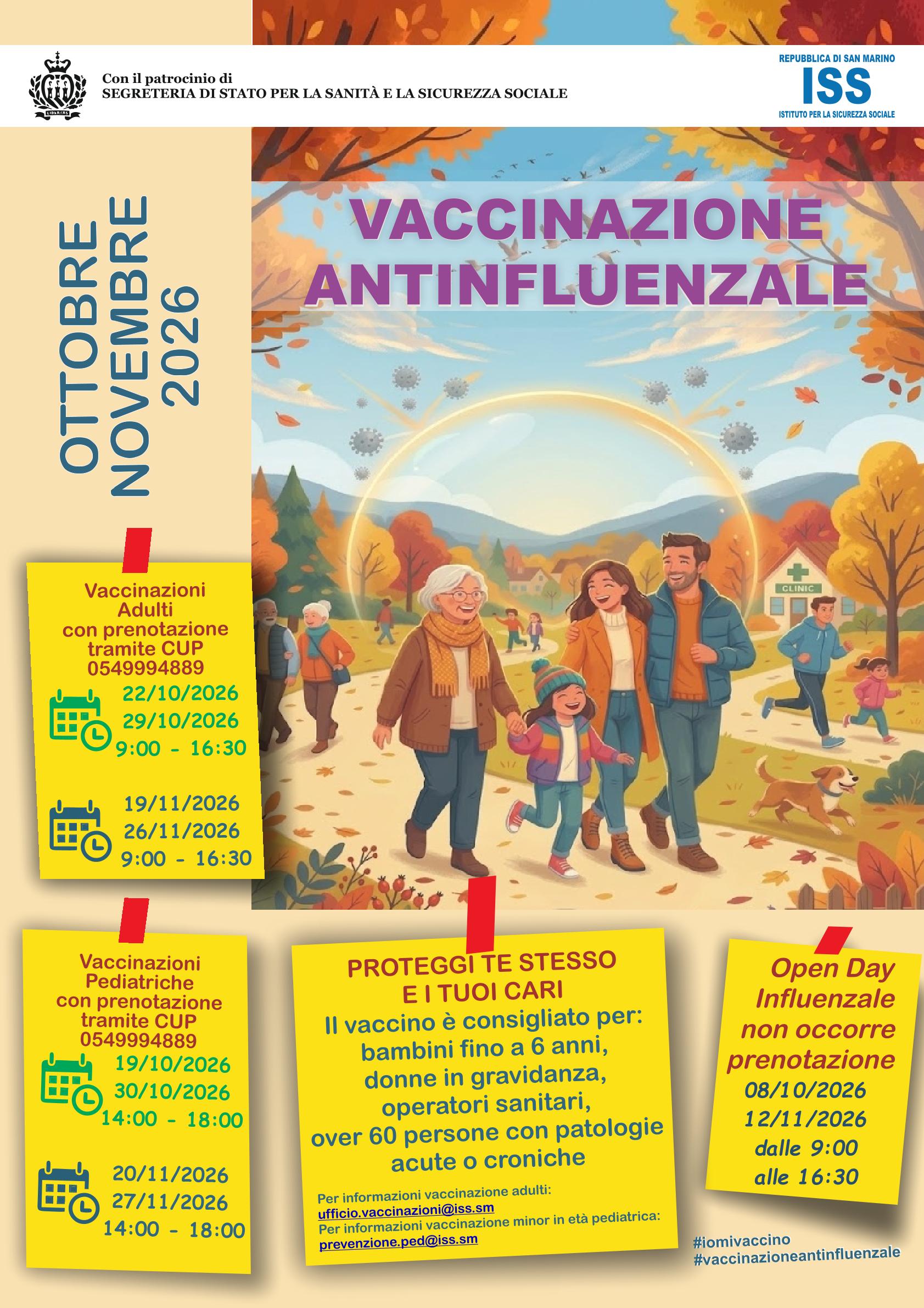 Vaccinazione antinfluenzale, giovedì 8 ottobre dalle 9 alle 16:30 open day